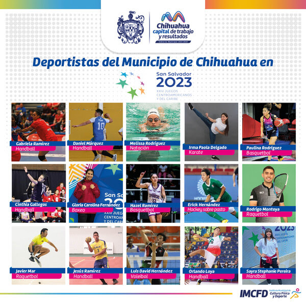 Participarán 15 chihuahuenses en Juegos Centroamericanos y del Caribe 2023.